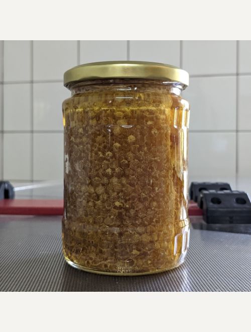БИО пчелен мед с восъчни разпечатки - вощина