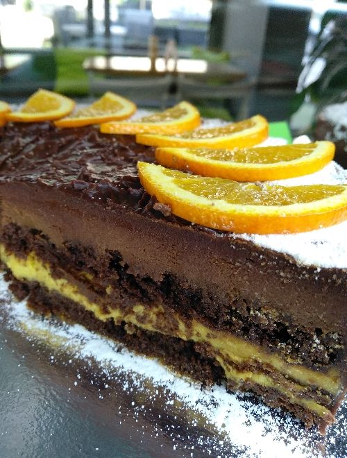 Безглутенова торта с шоколад и портокал