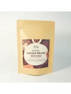 Печени какаови зърна със солен карамел, мака и ванилия