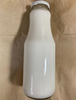 Кокосово мляко, стъклена бутилка